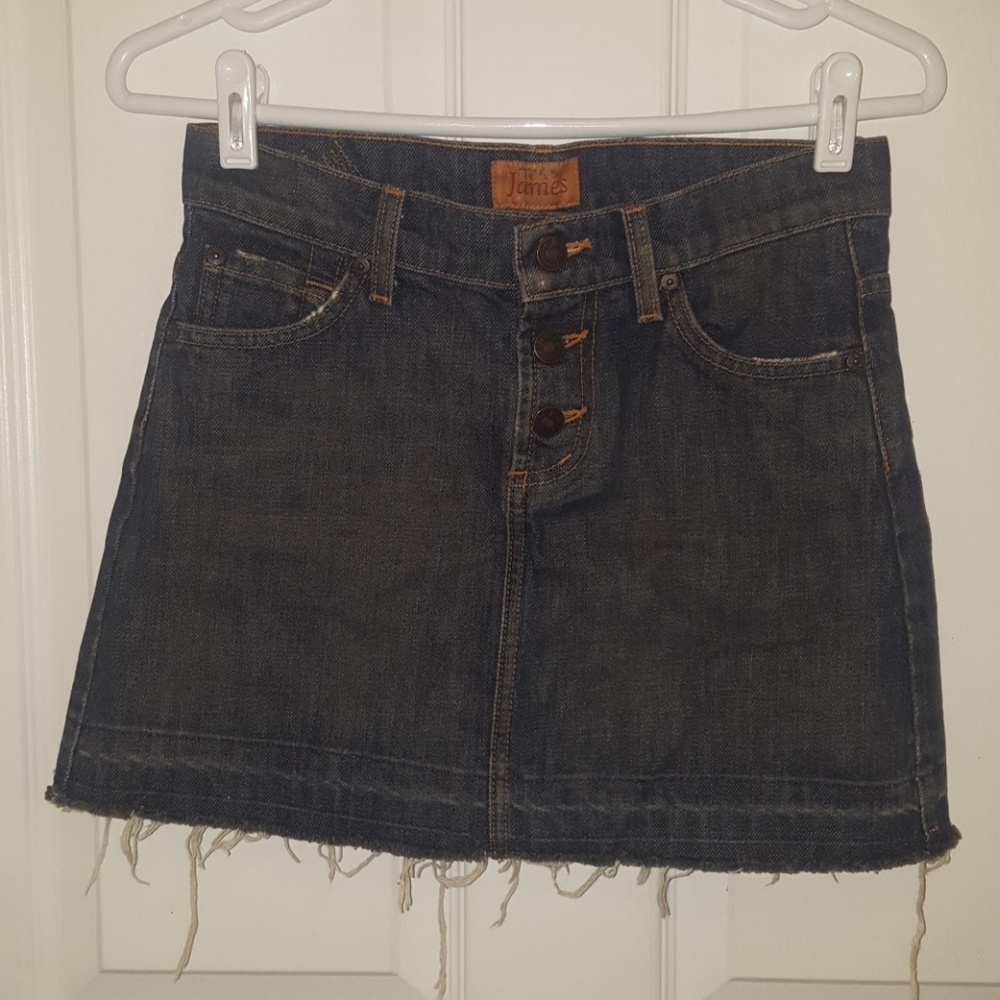 James denim miniskirt size 25